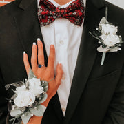Corsage and Boutonnière white