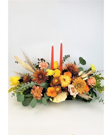 Autumn flower centerpiece
