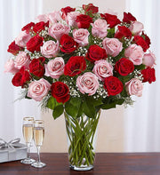 Ultimate Elegance™ Long Stem Pink & Red Roses