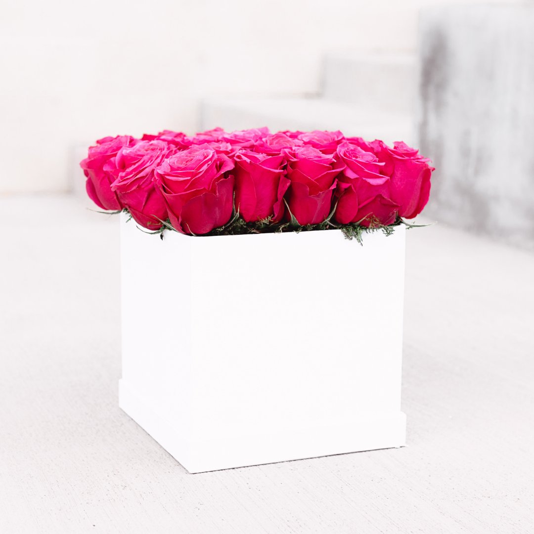 Rose Under A Box Flowers & Roses in a Box - The Perfct Gift