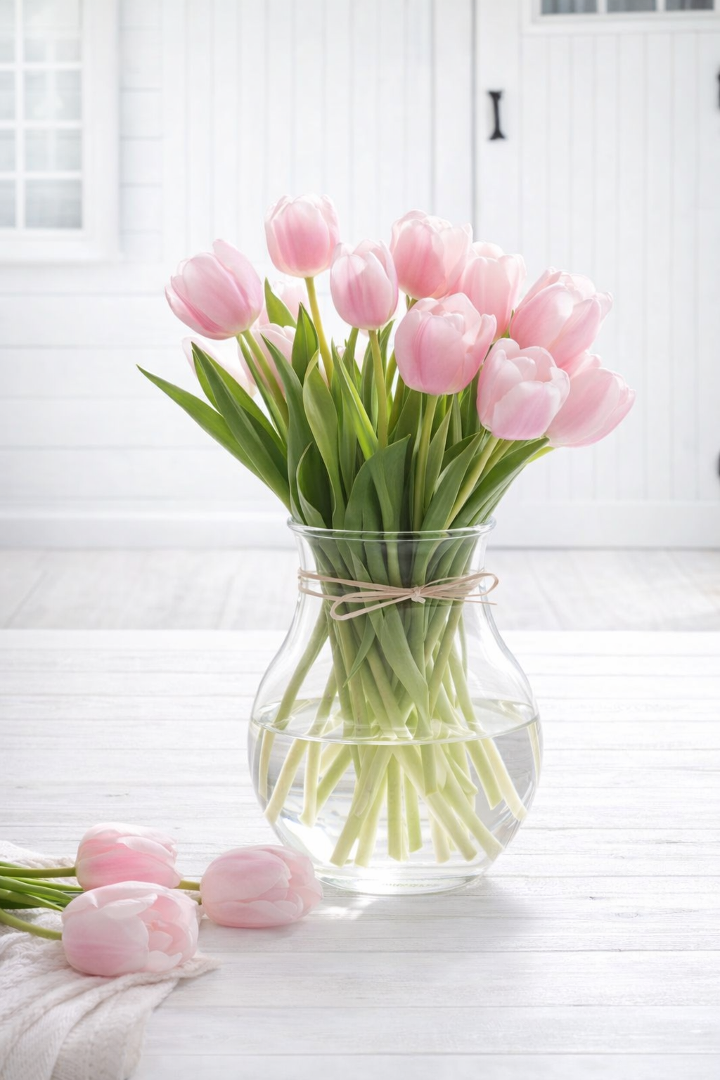 Luxury Pink Tulip Flower Arrangement