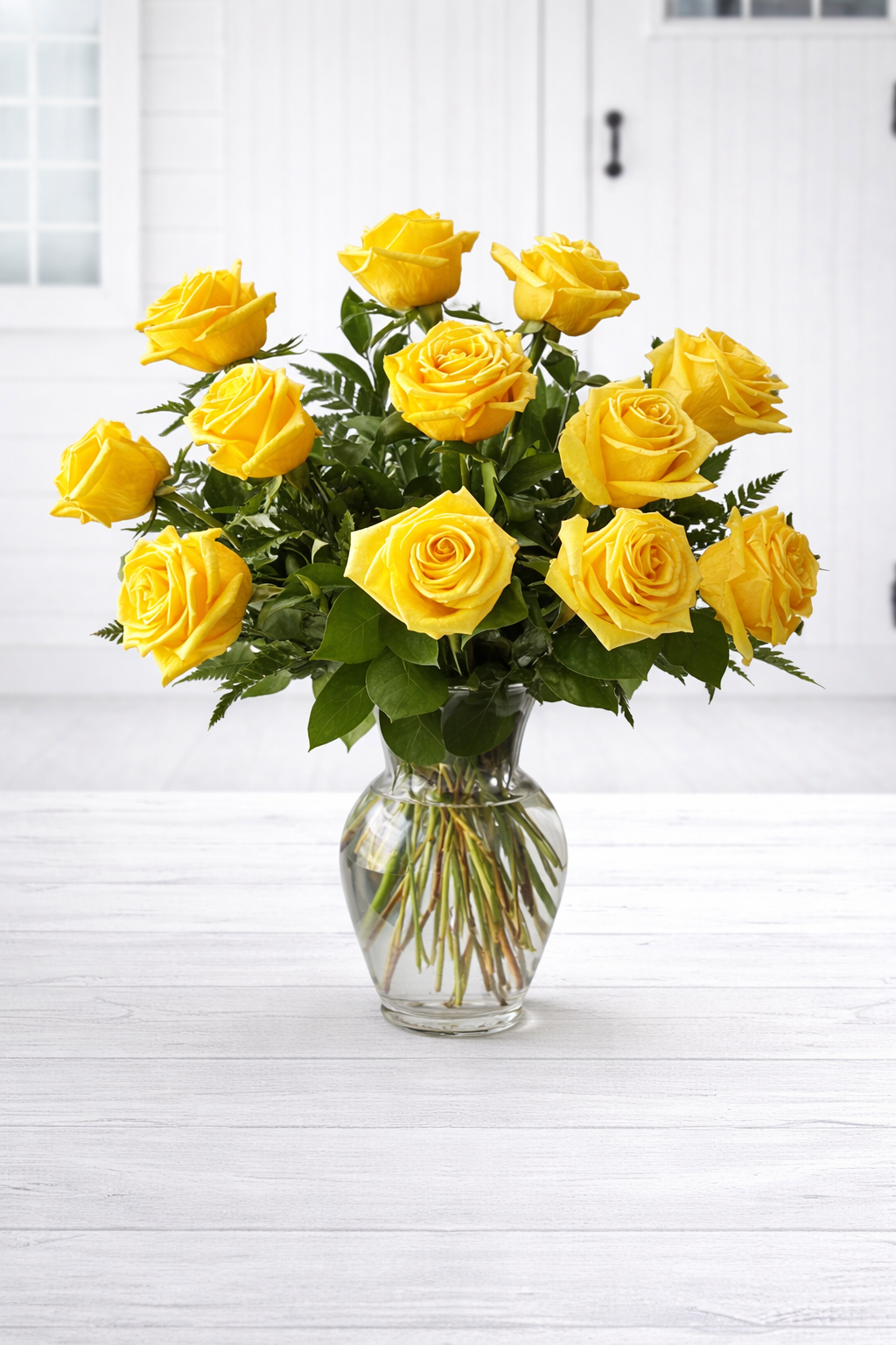 Premium Yellow Roses 1 Dozen