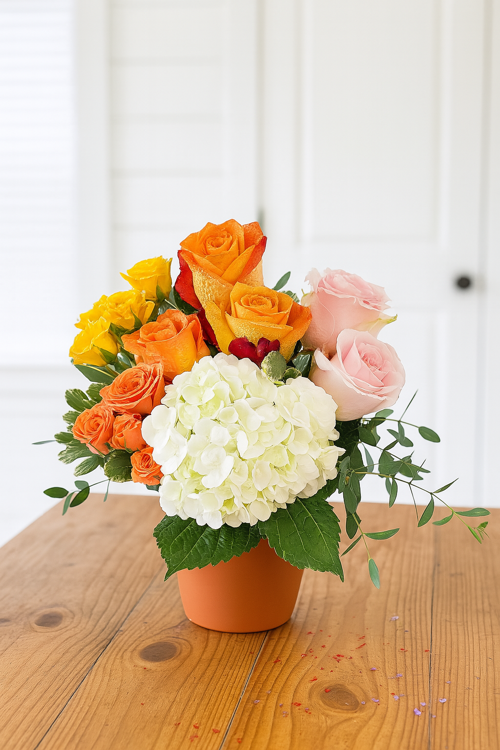 Rustic Sunset Floral Arrangement