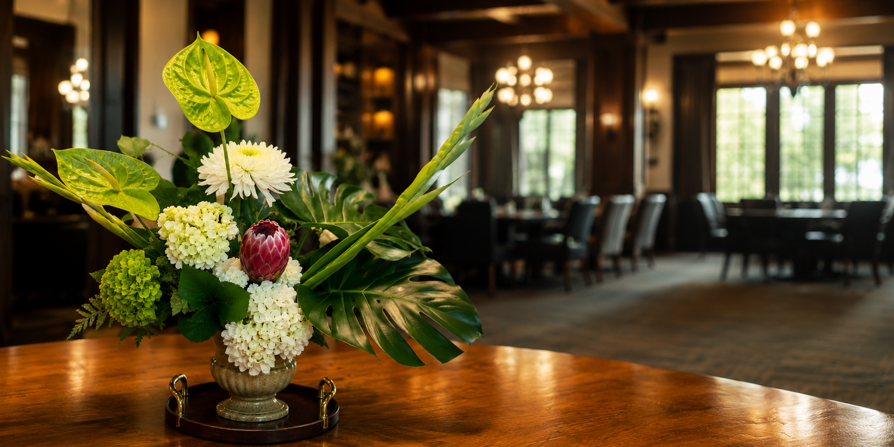 Luxury floral arrangement for private club in North Texas