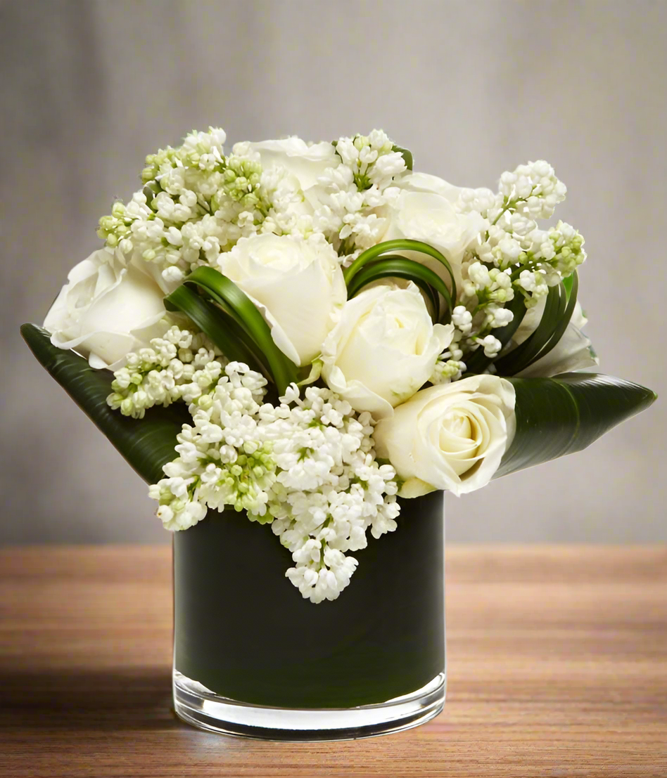 Ivory White Flower Arrangement 