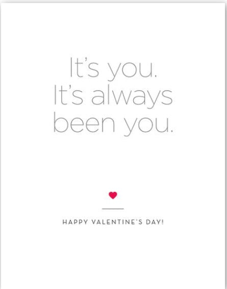 Valentines card, It's always you 