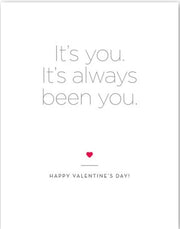 Valentines card, It's always you 