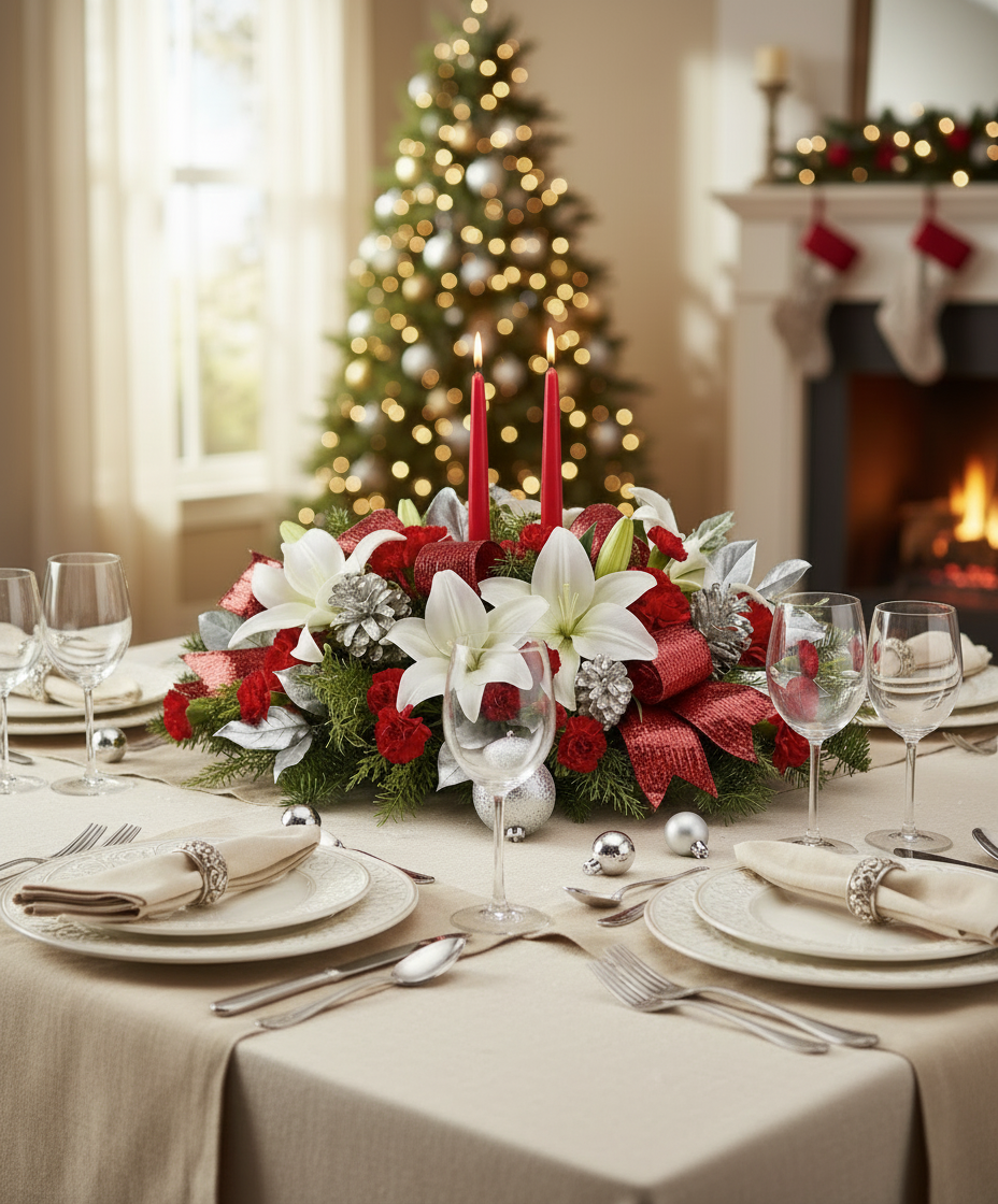 Rustic New Years Centerpiece
