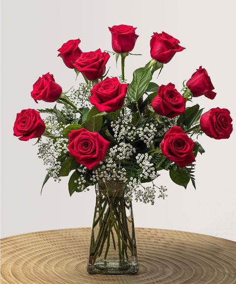 Dozen Roses + Free Chocolate Box