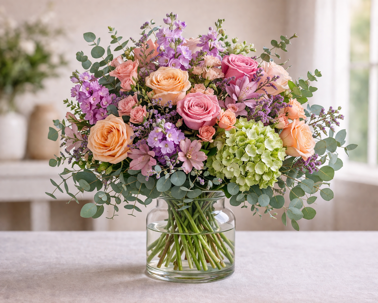 Peach & Lavender Garden