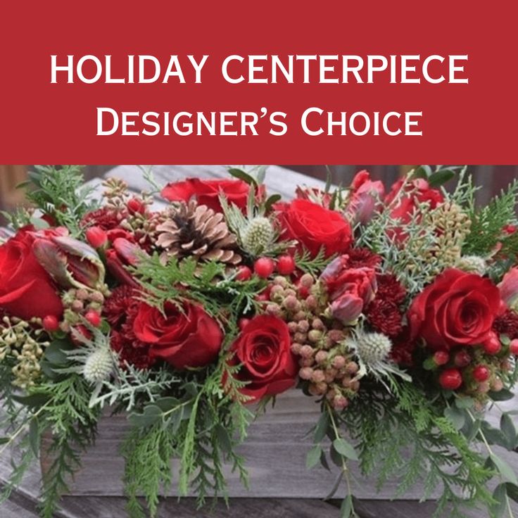 Florist Designer Christmas Centerpiece