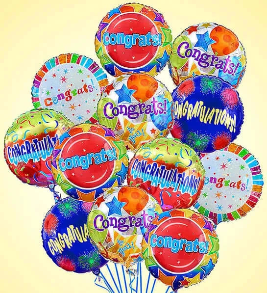 Air-Rangement® - Congratulations Mylar Balloons