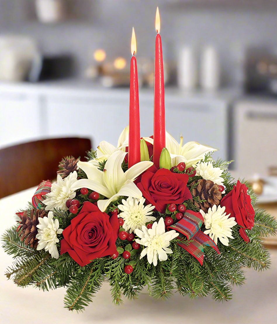 Rustic Christmas Centerpiece