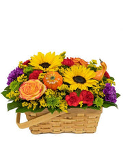 Autumn Time Flower Basket