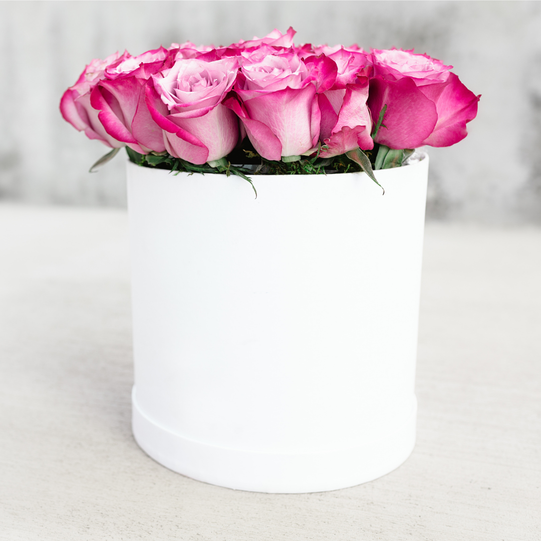 Round Box Roses - Send a Gift of Roses